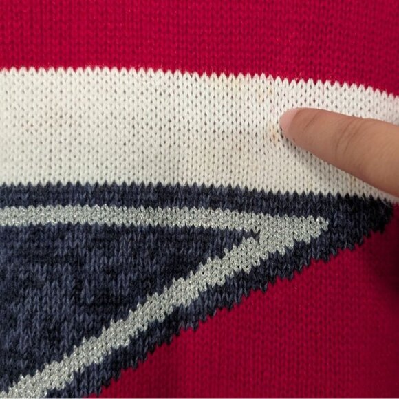 Vintage Tiara Stars & Stripes Sweater Womens Size XL Patriotic USA Long Sleeve - Picture 3 of 11